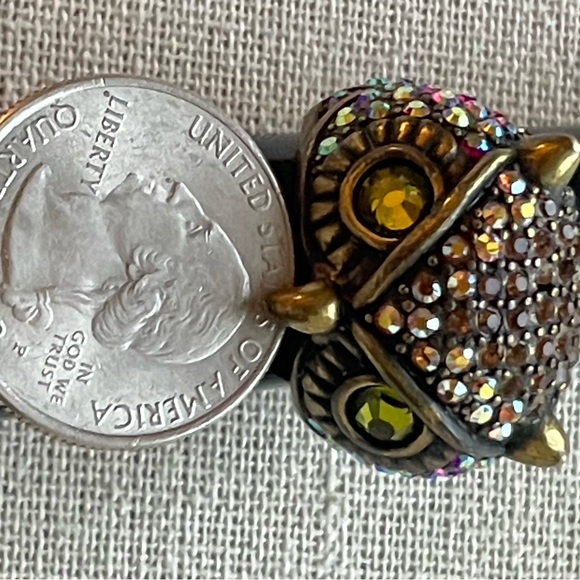 Kirks Folly Crystal Owl Ring Size 7 - Picture 9 of 9